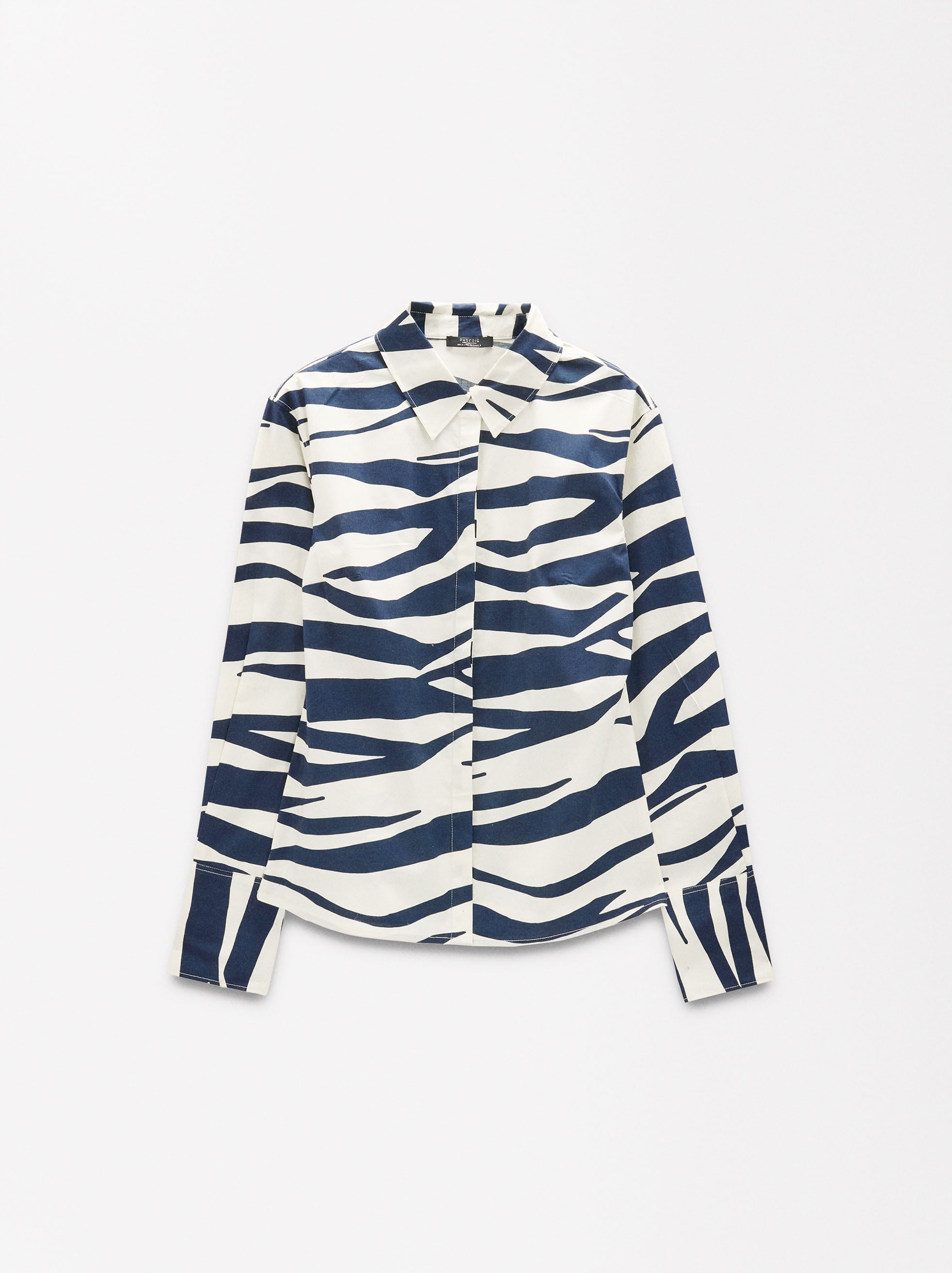 Camisa Estampada De Algodón
