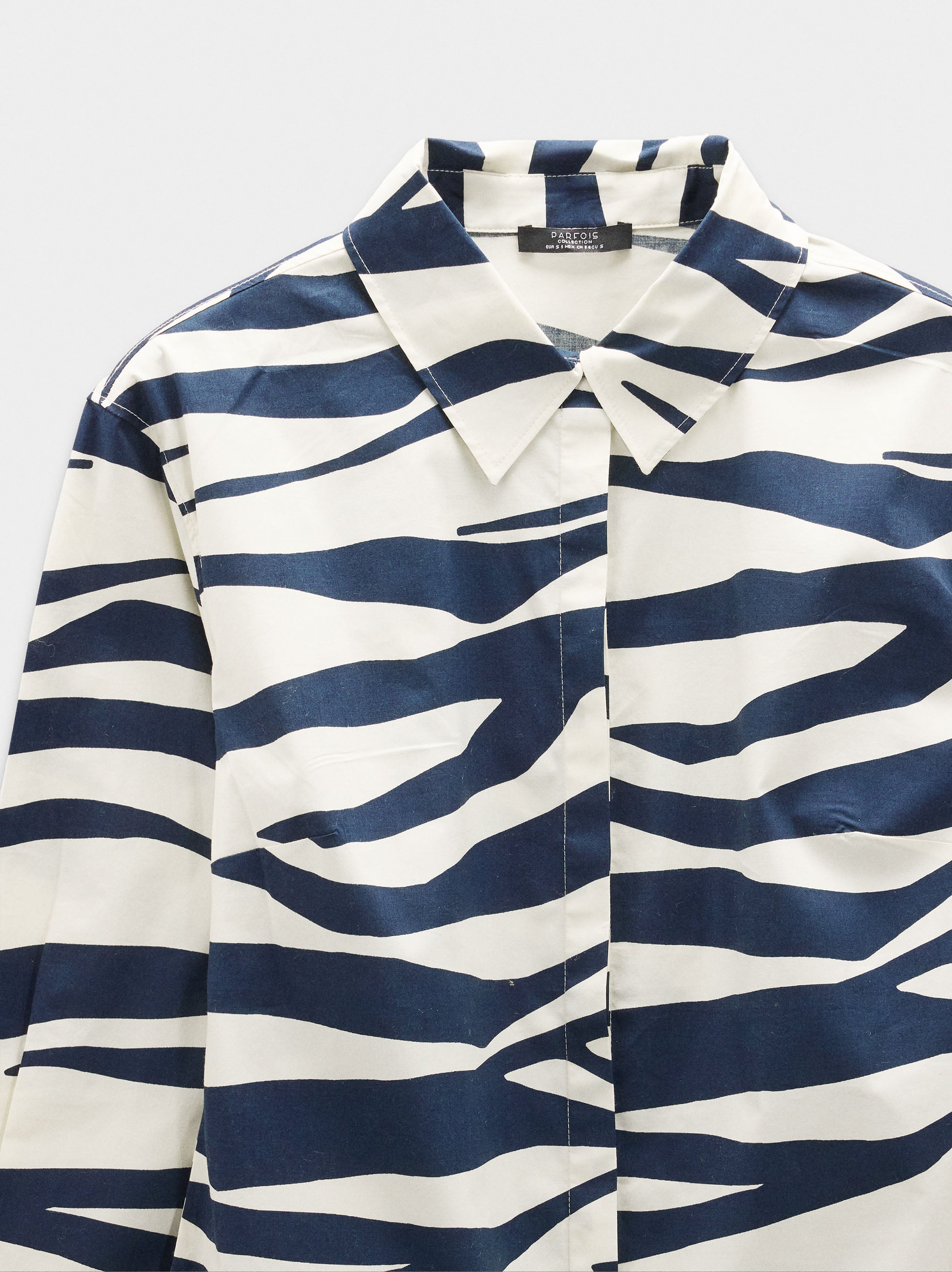 Camisa Estampada De Algodón