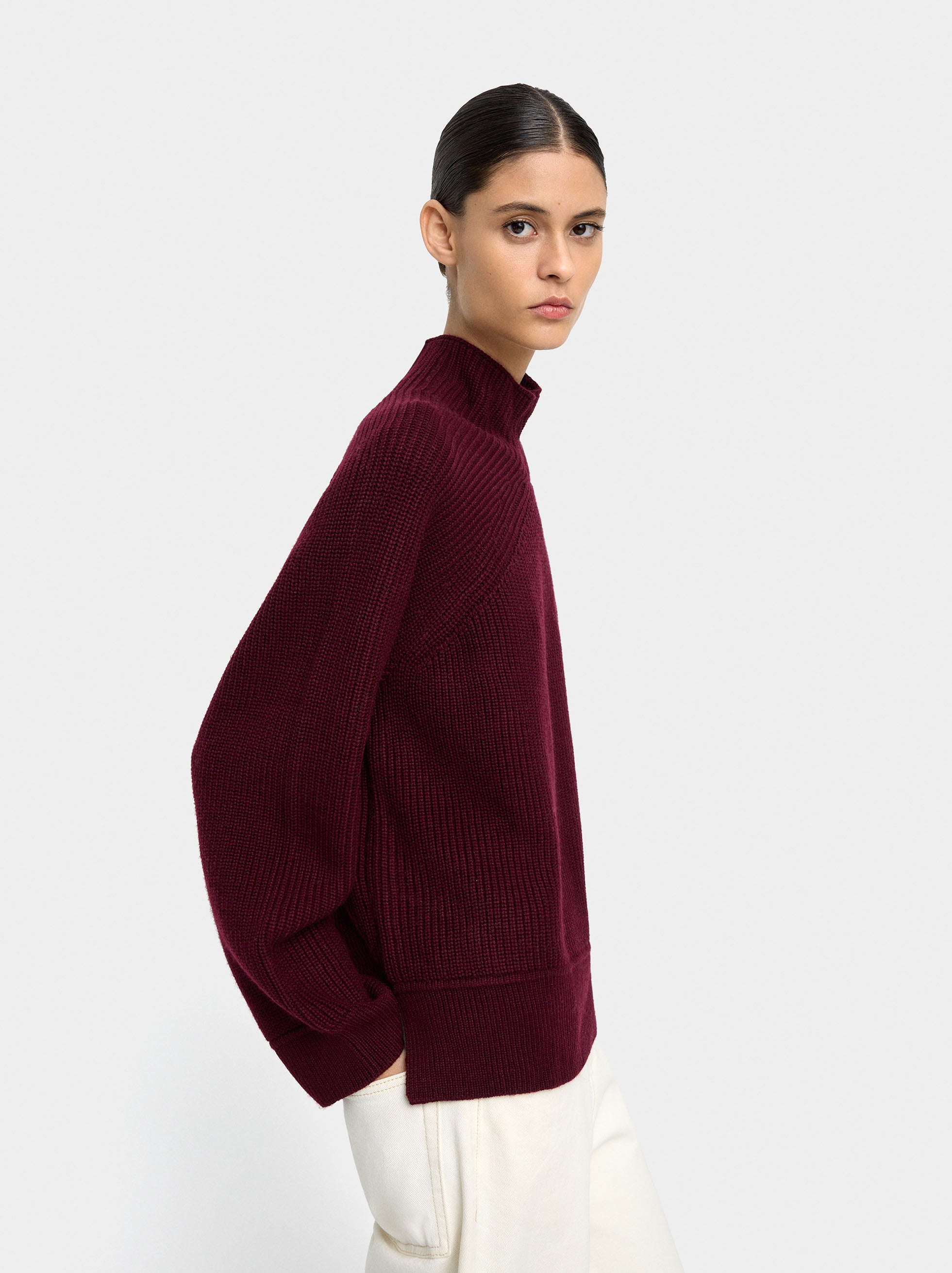 Jersey De Punto Cuello Alto