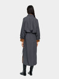 Vestido Midi Efecto Arrugado