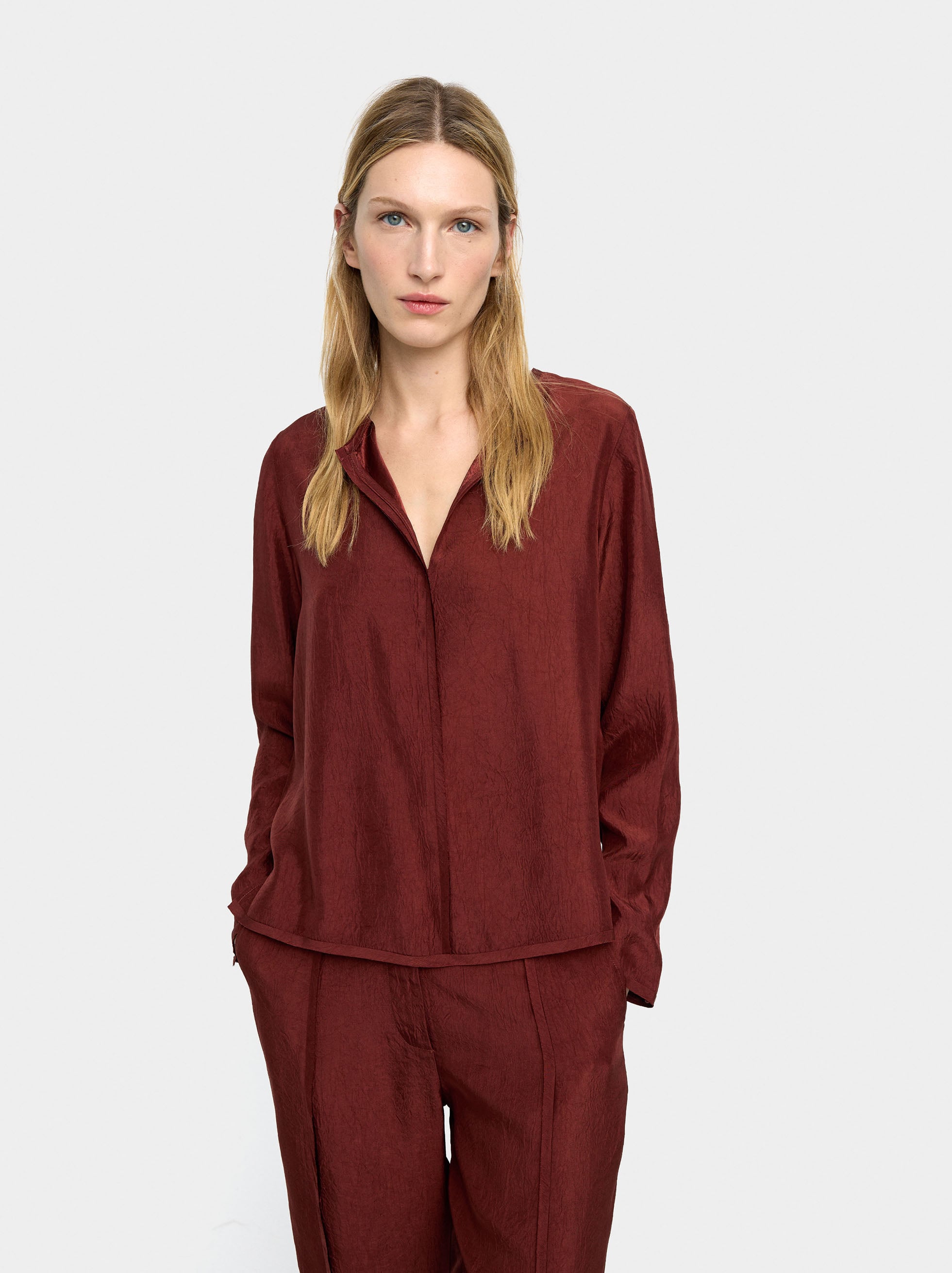 Blusa Efecto Arrugado