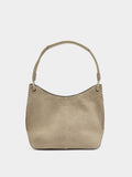 Bolso De Hombro Con Detalles De Piel