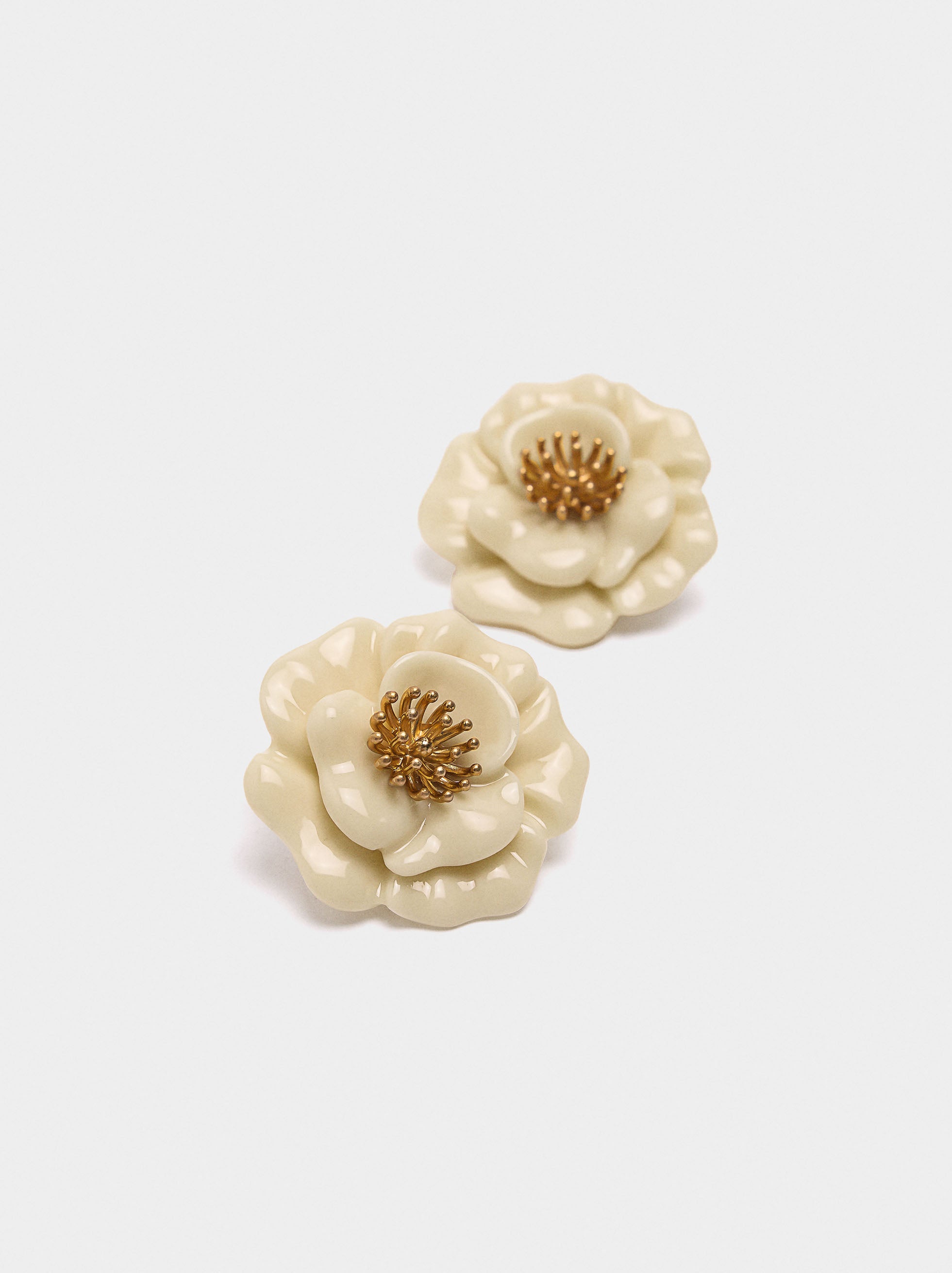 Pendientes Maxi Flor De Resina