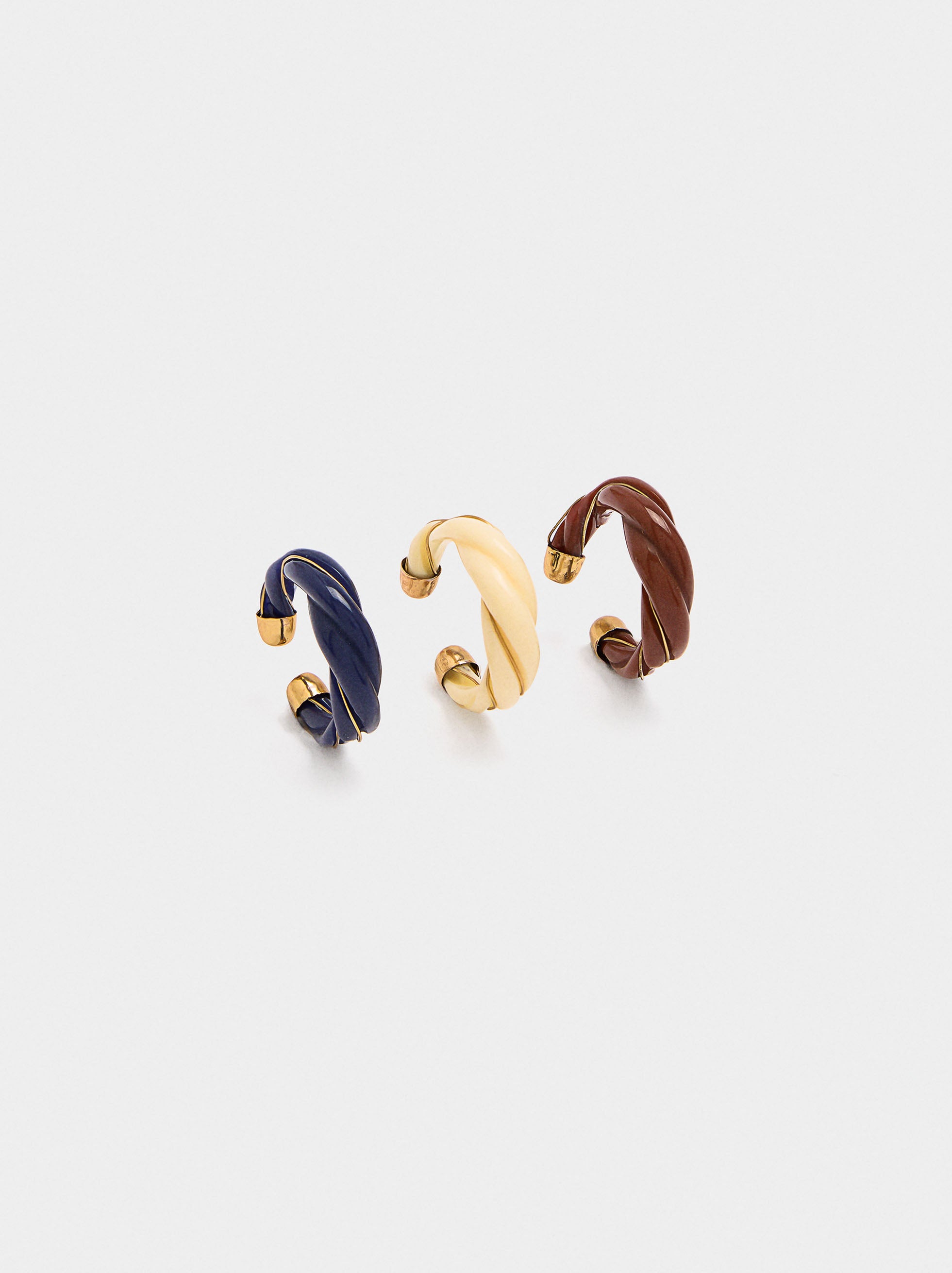Set De Anillos Cruzados
