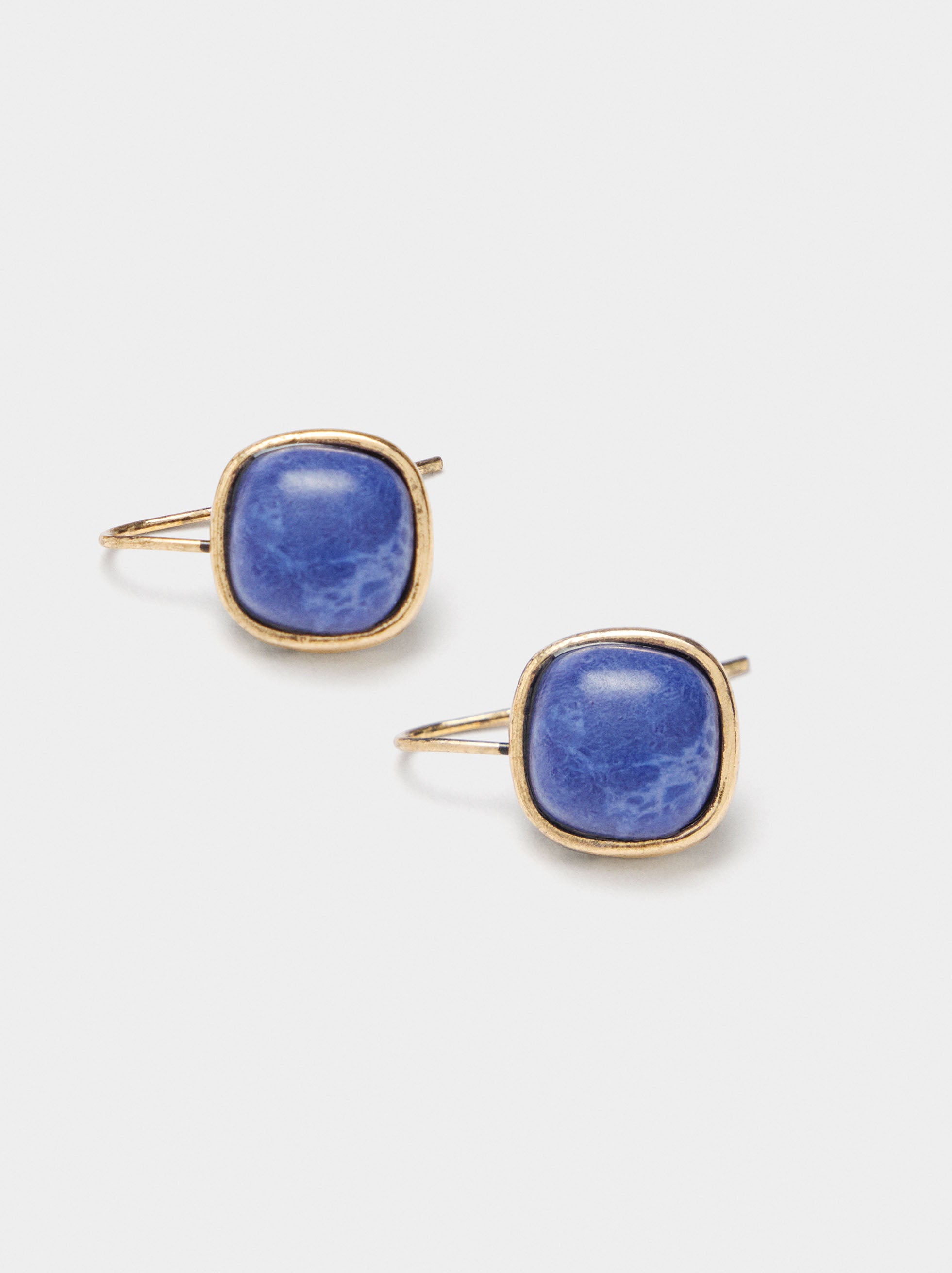 Pendientes Cortos De Piedra