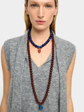 Collar Corto De Cuentas Con Colgante