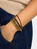 Set De Pulseras Elásticas Con Cuentas