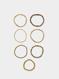 Set De Pulseras Elásticas Con Cuentas