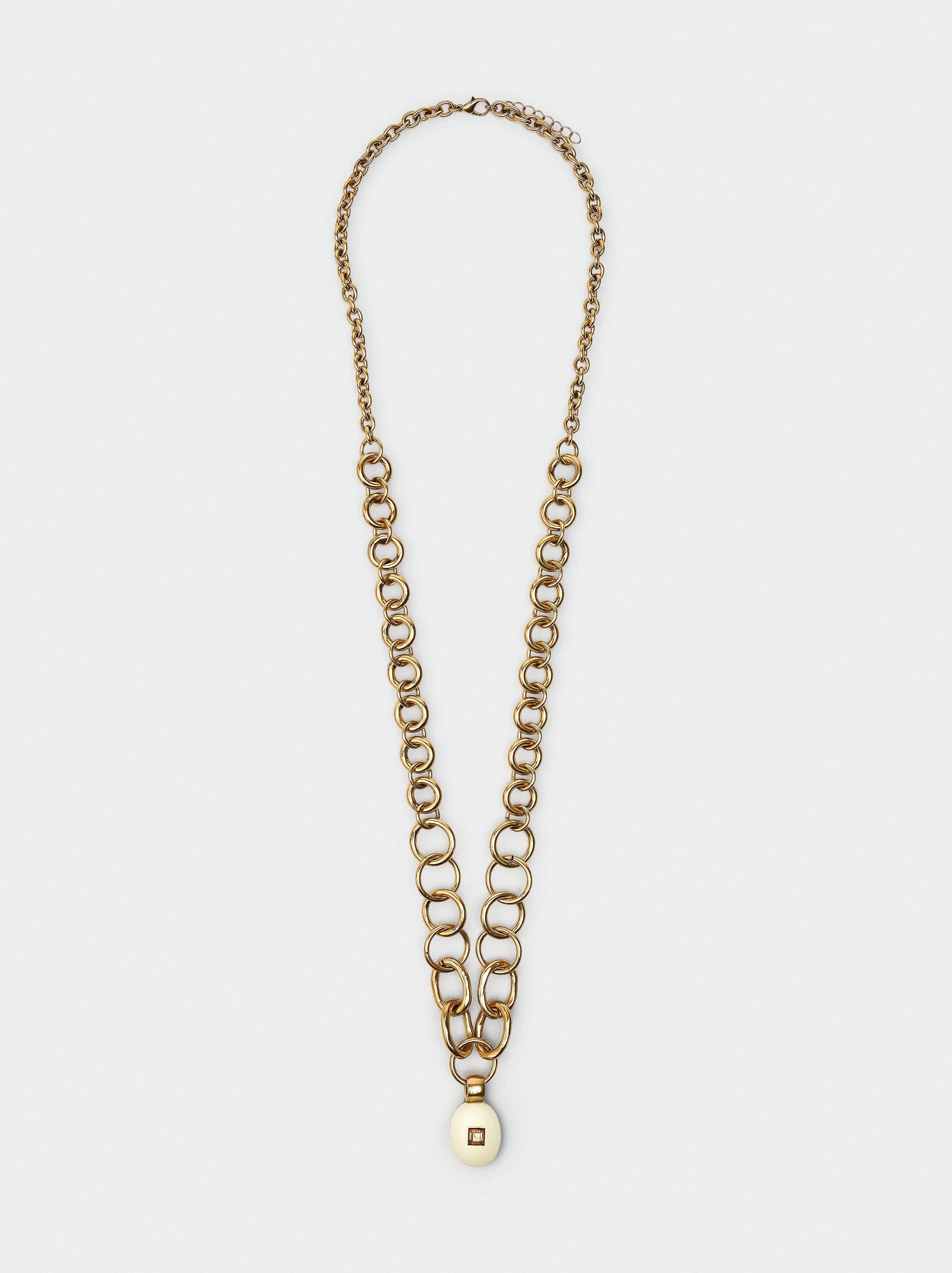 Collar De Eslabones Con Colgante