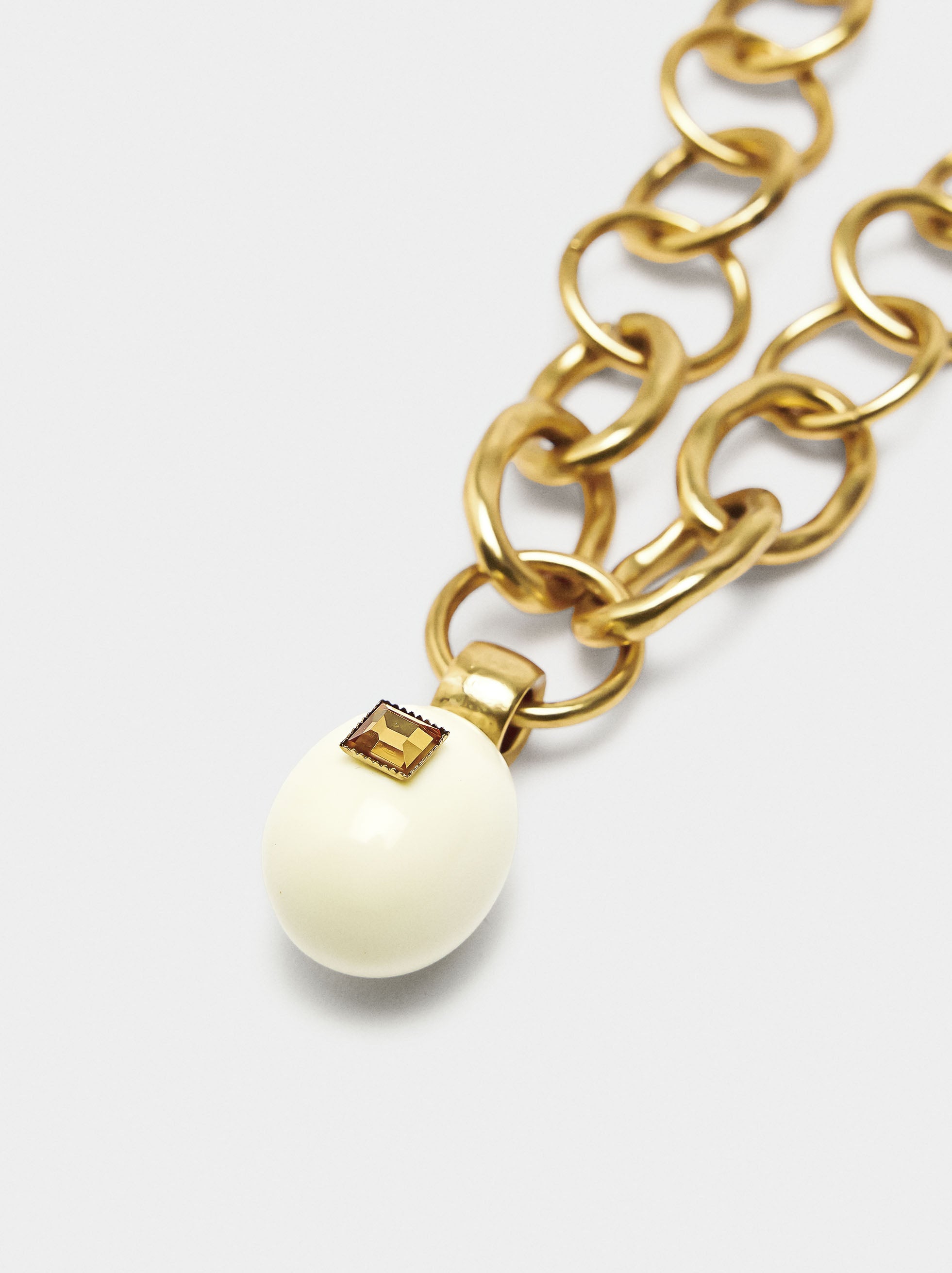 Collar De Eslabones Con Colgante