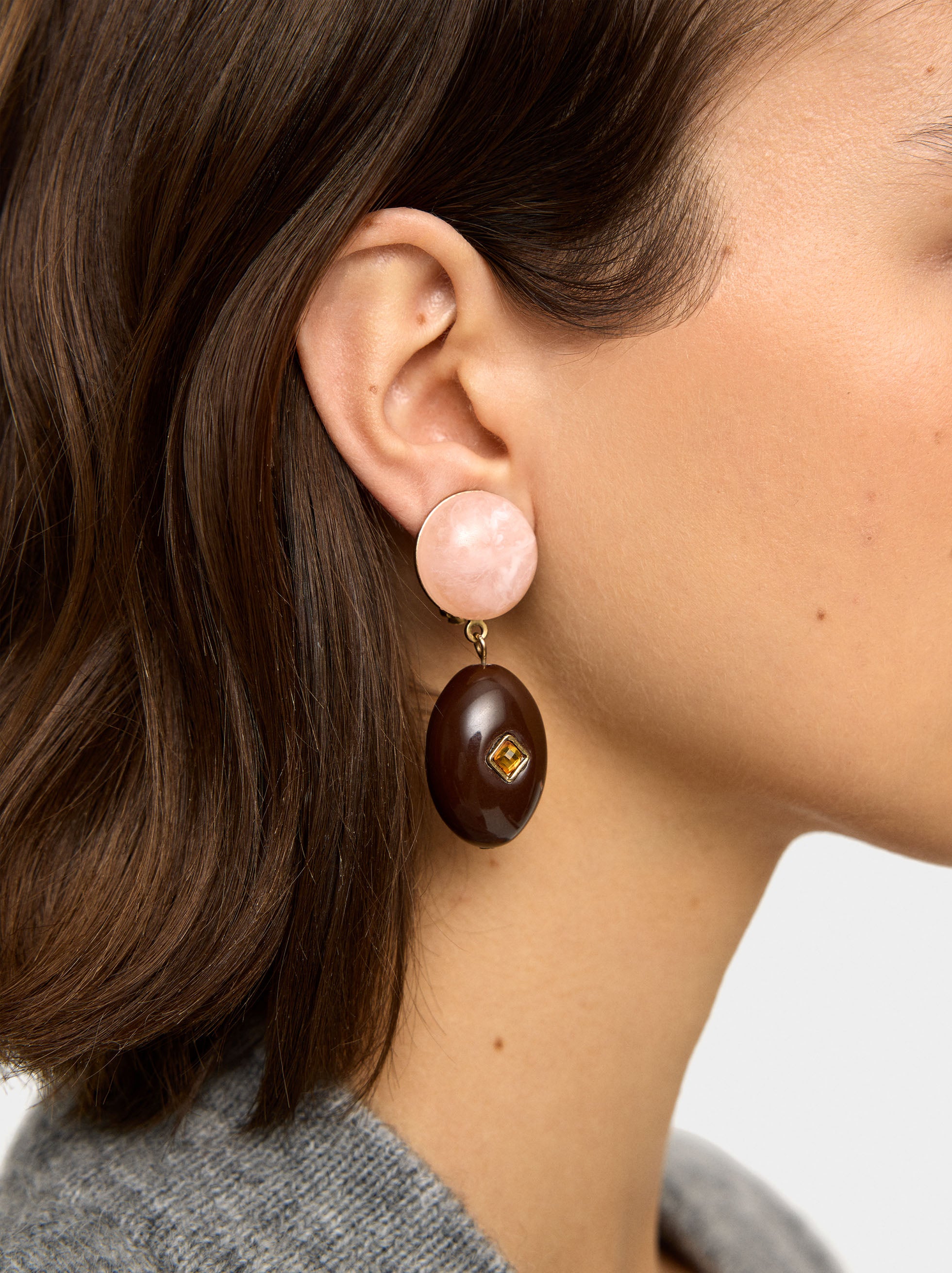Pendientes Largos De Resina