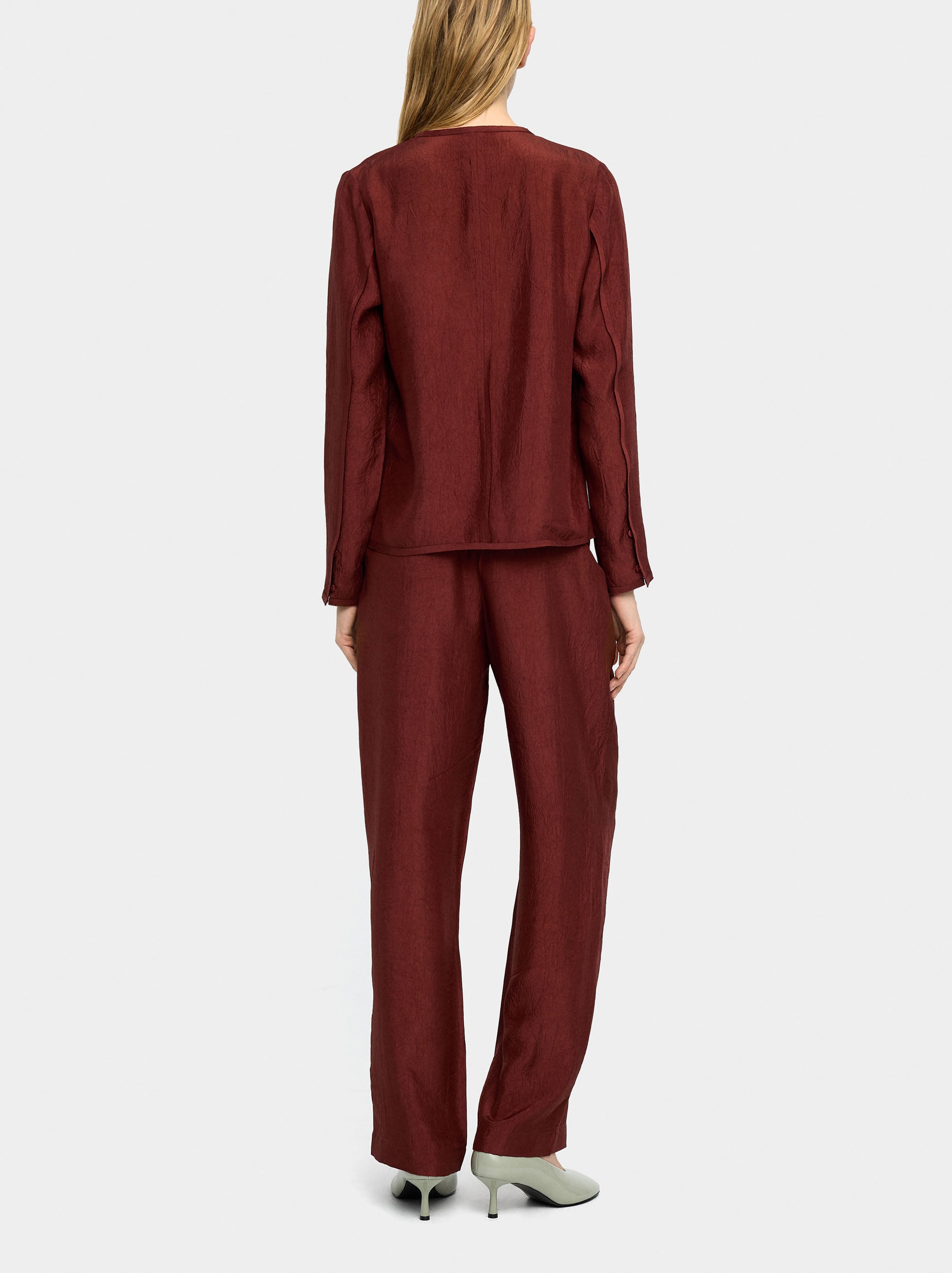 Pantalón Con Efecto Arrugado