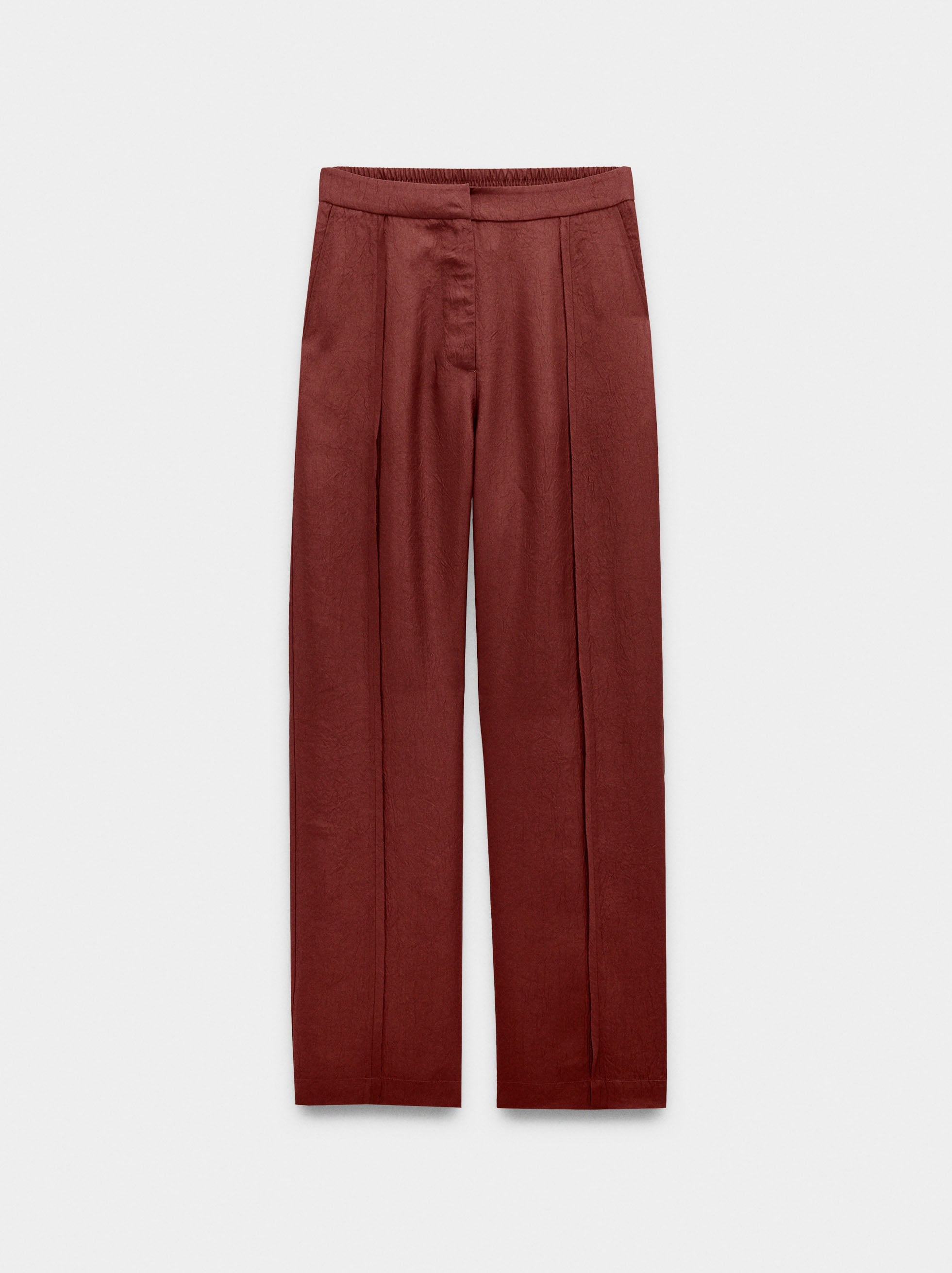 Pantalón Con Efecto Arrugado