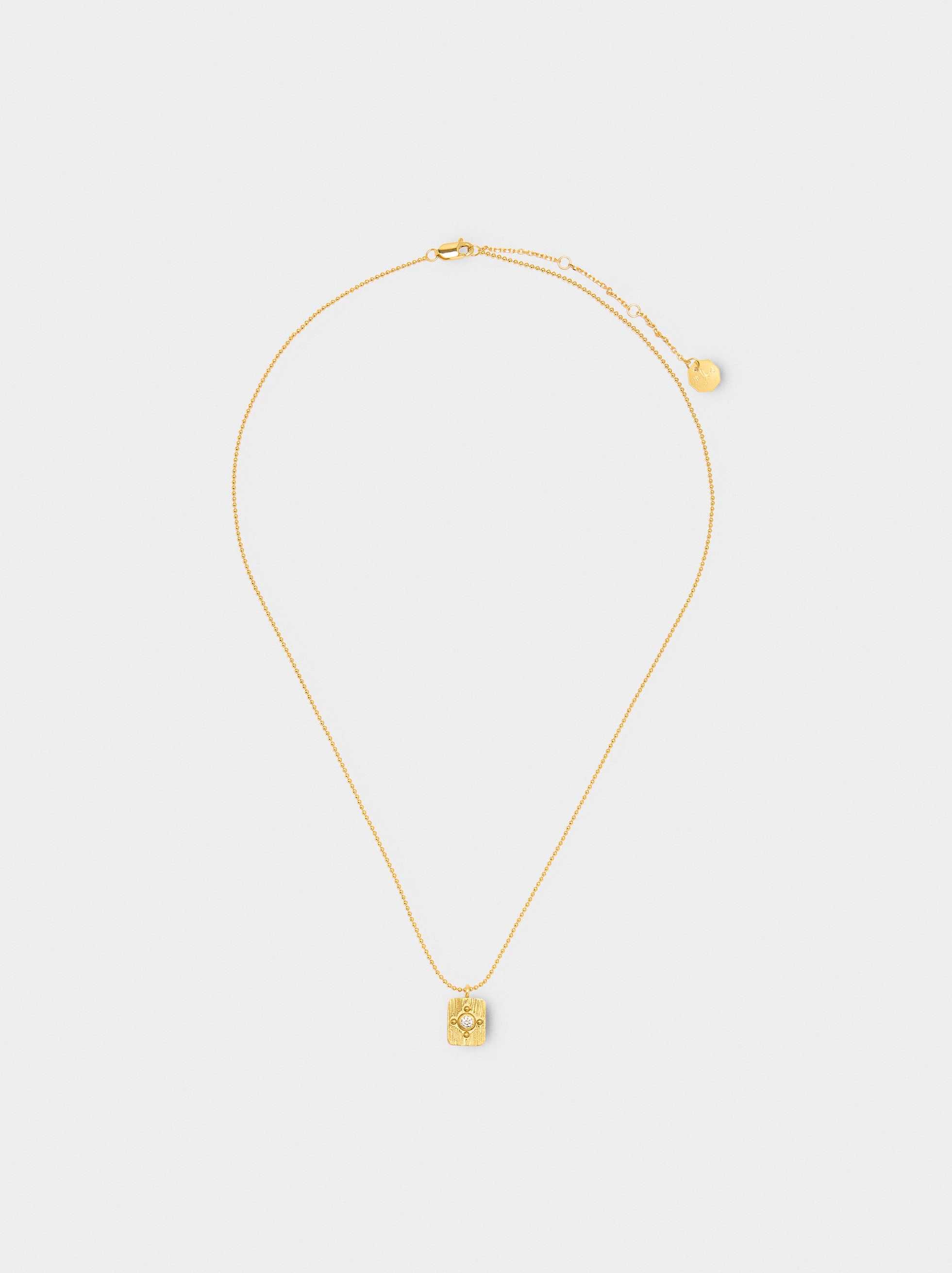 Collar Corto Con Colgante Con Circonitas - Plata De Ley 925