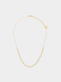 Collar Segmentado Con Barras Y Circonitas - Plata De Ley 925