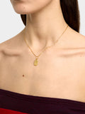 Collar De Eslabones Con Colgante Irregular - Plata De Ley 925