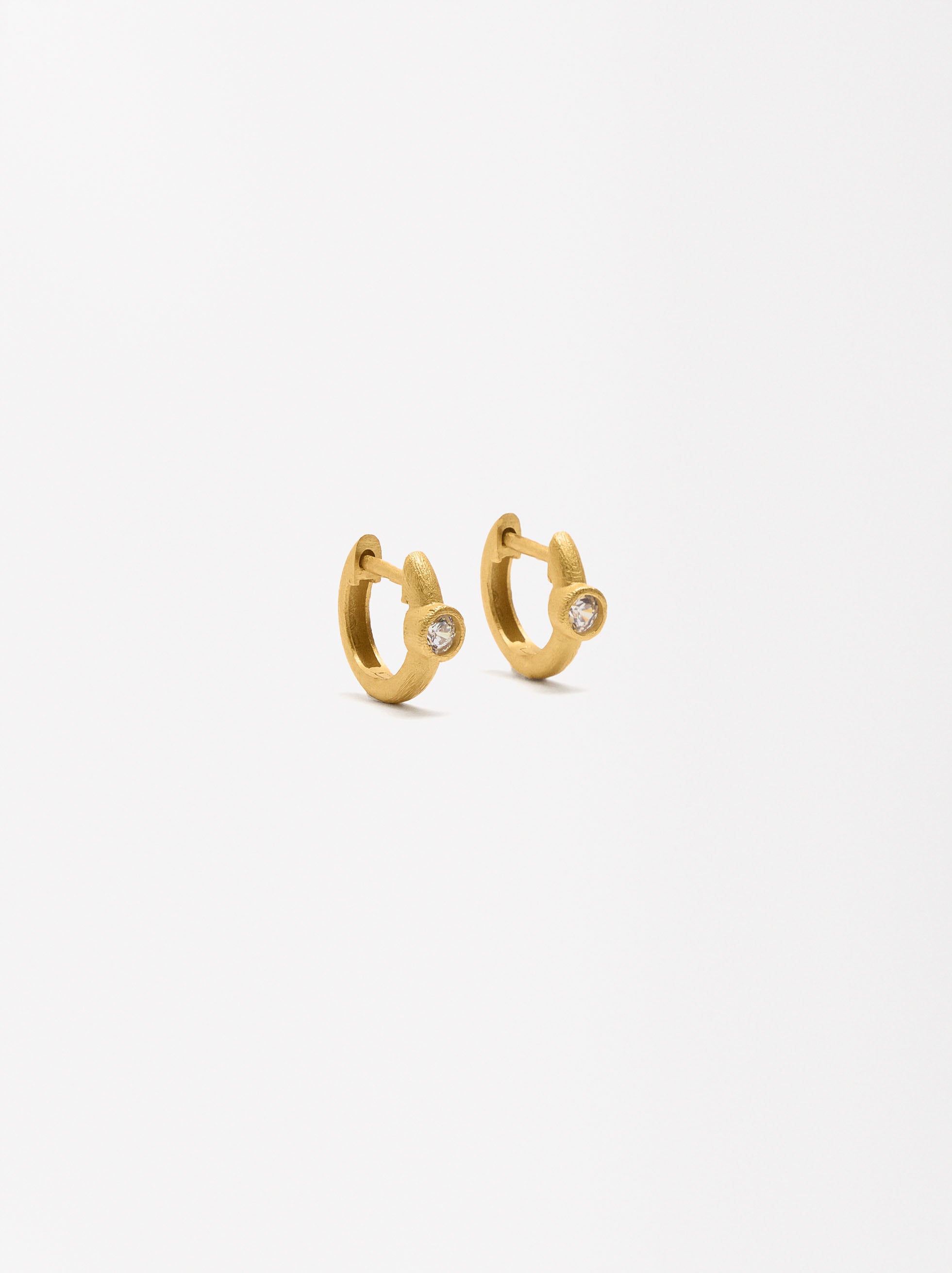 Aros Con Circonitas - Plata De Ley 925