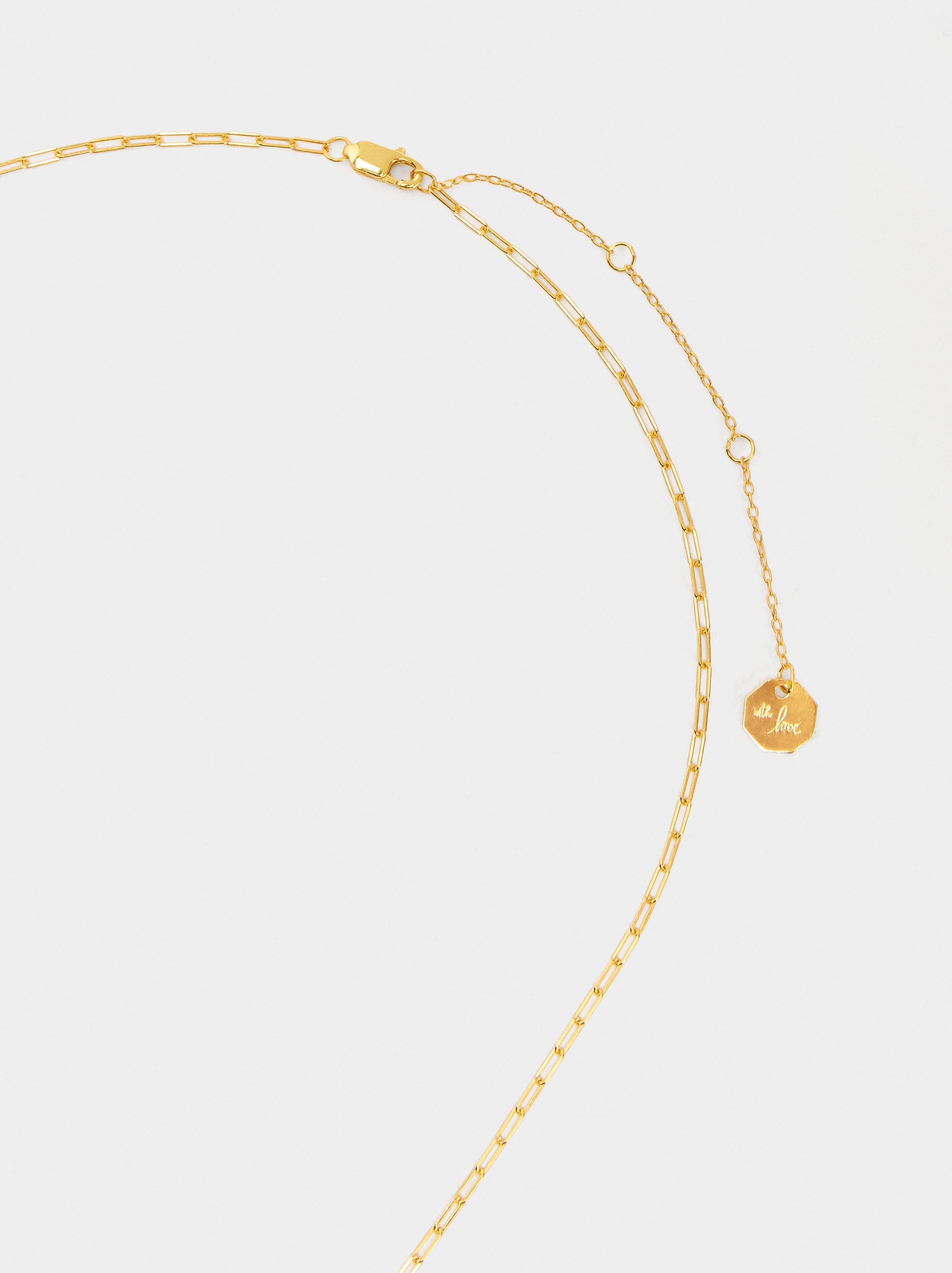 Collar Luna Con Circonia - Plata De Ley 925