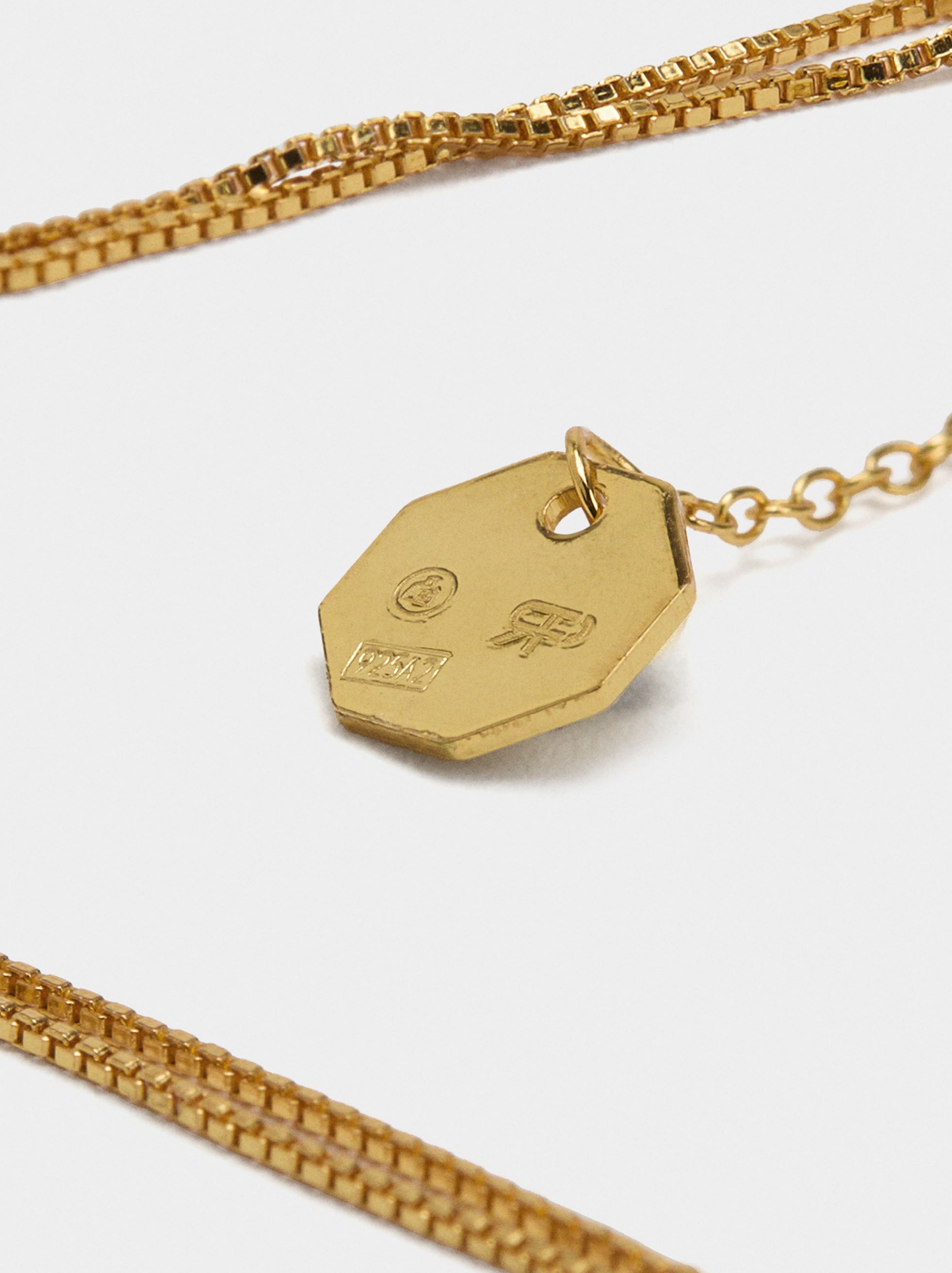 Collar Charms Con Circonitas - Plata De Ley 925