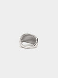 Anillo Redondeado Con Relieve - Plata De Ley 925