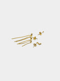 Set De Pendientes Con Circonitas - Plata De Ley 925