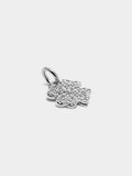 Charm Trébol Con Circonitas - Plata De Ley 925