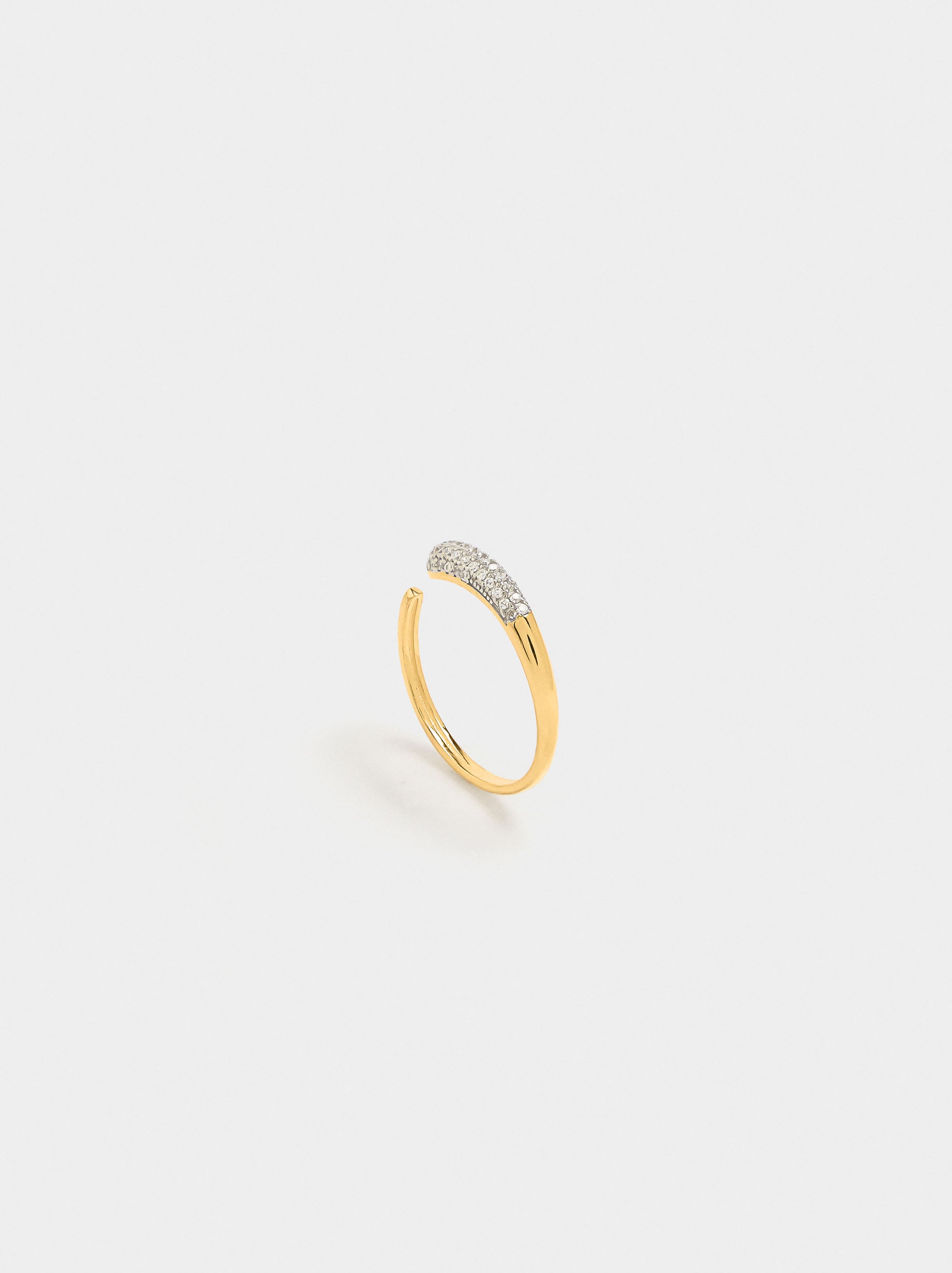 Anillo Con Circonitas - Plata De Ley 925