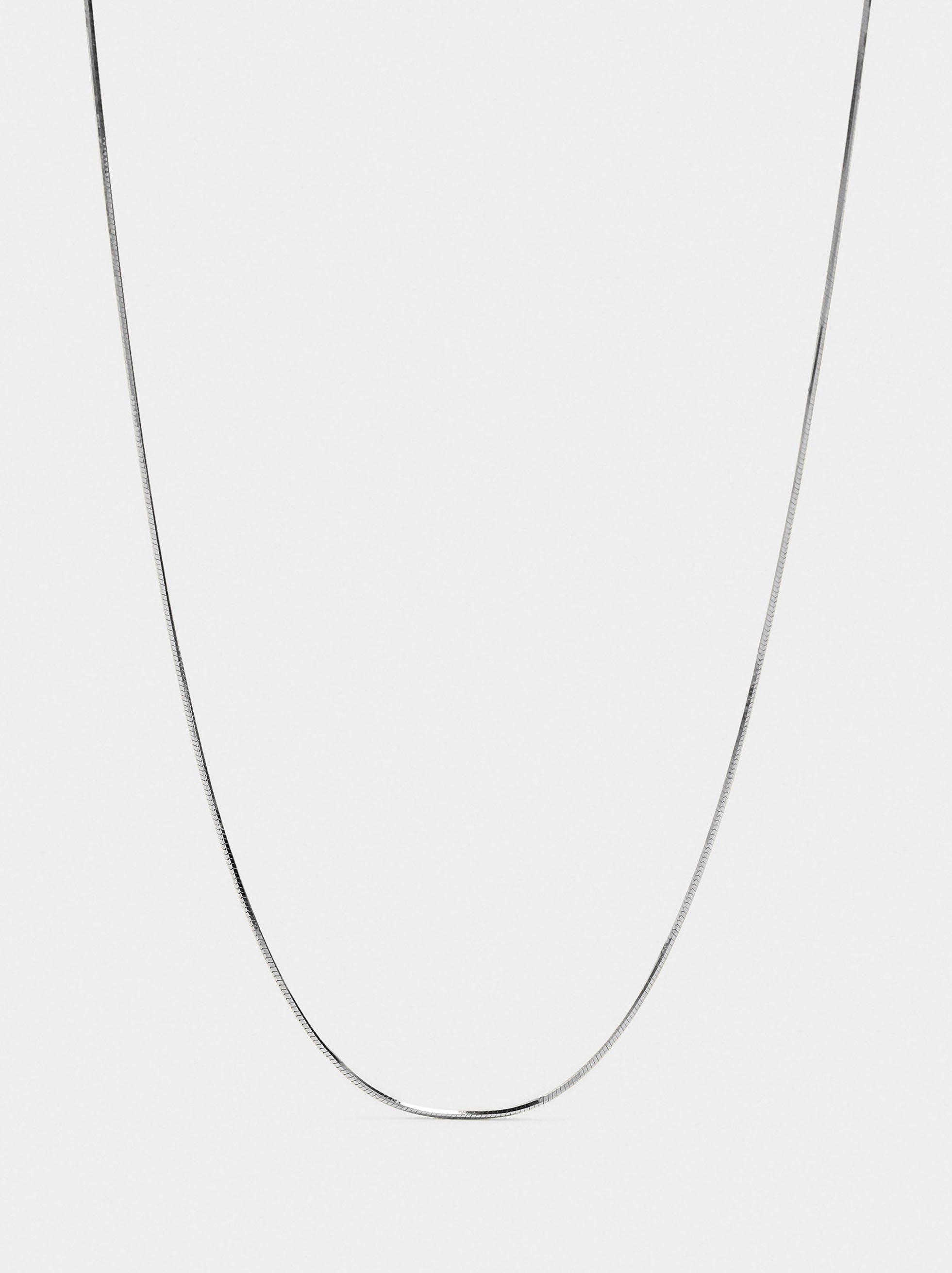Collar Cadena De Cobra - Plata De Ley 925