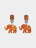 Pendientes Elefante Con Cristales