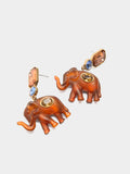Pendientes Elefante Con Cristales