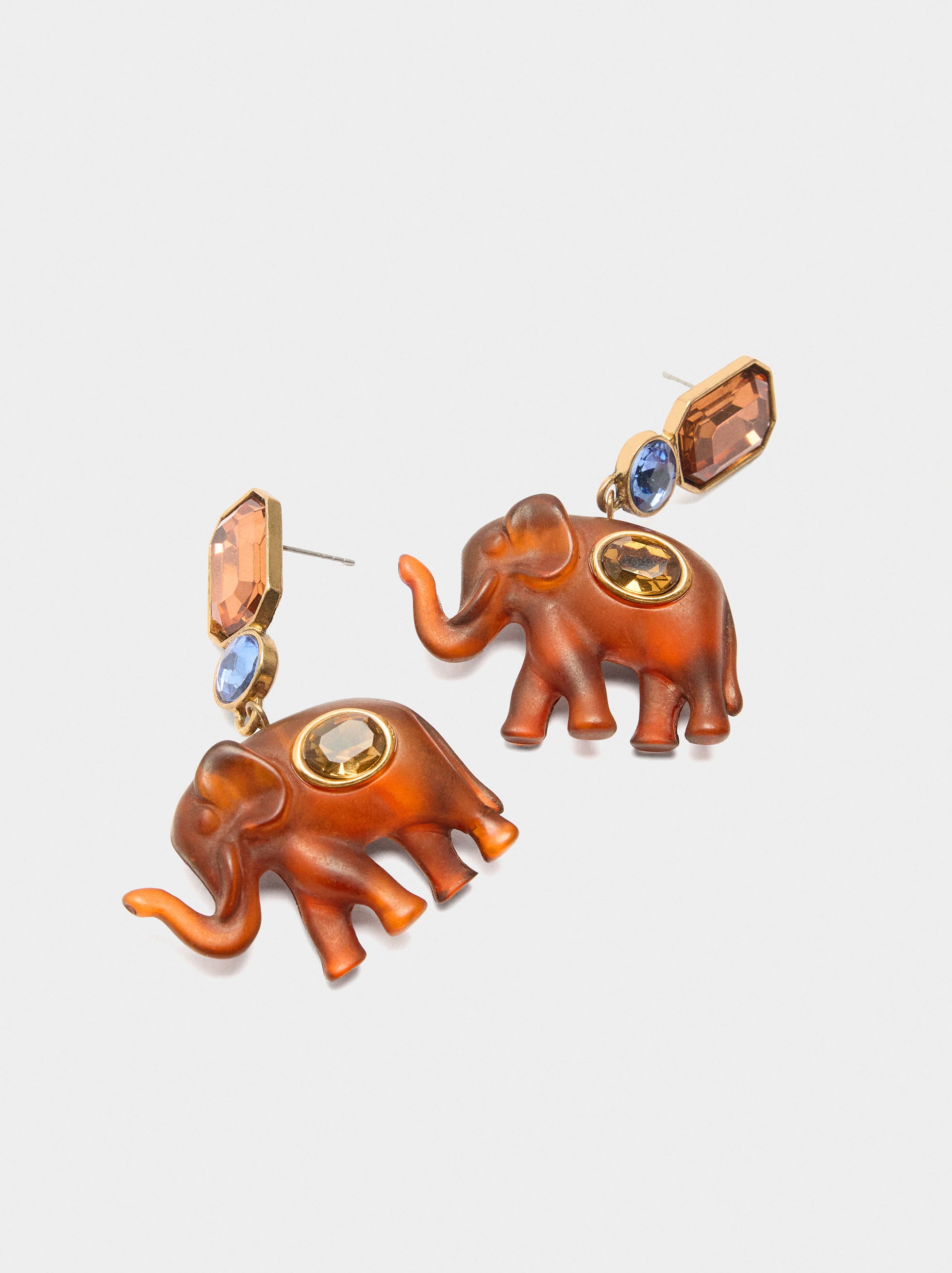 Pendientes Elefante Con Cristales