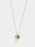 Collar Colgante De Corazones Con Zircónia - Plata De Ley 925