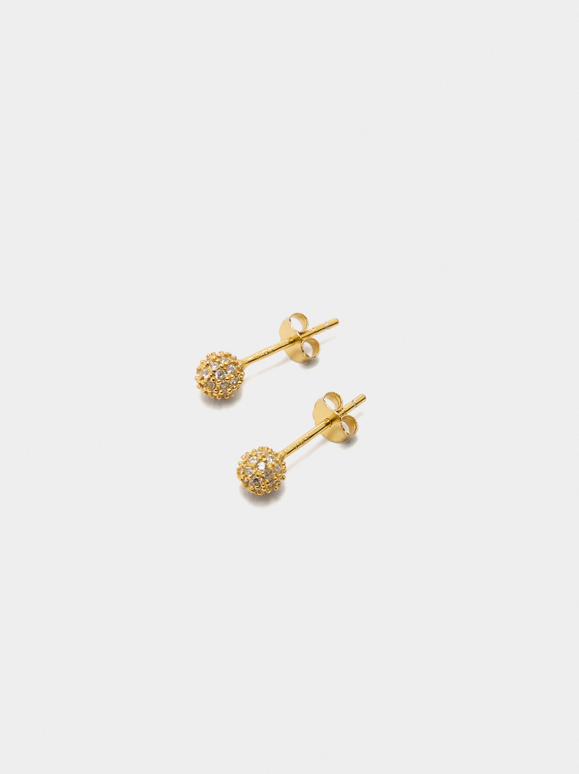 Pendientes Con Circonitas - Plata De Ley 925