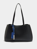 Bolso Shopper Liso Con Colgante