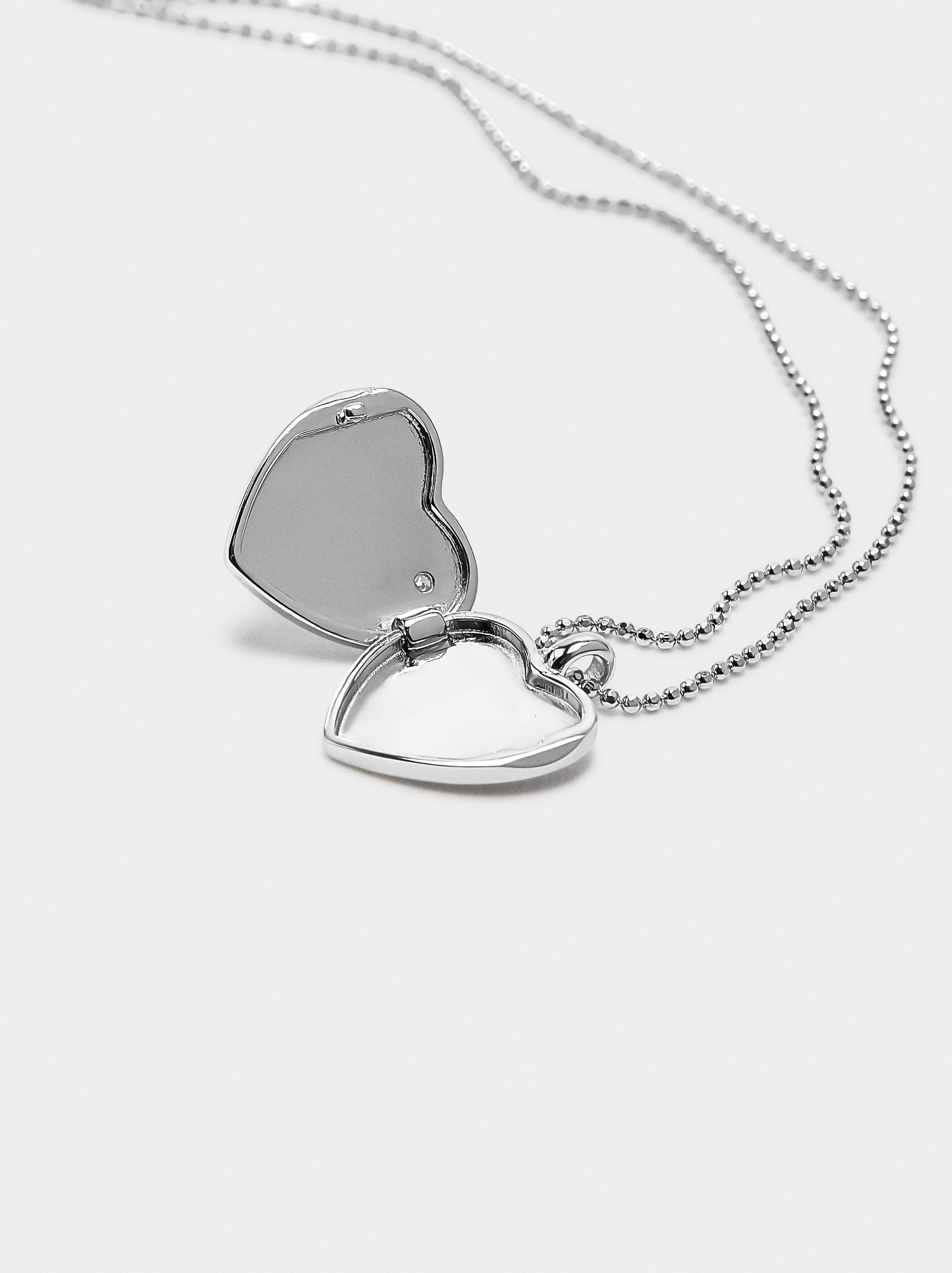 Collar Colgante Con Corazón – Plata De Ley 925