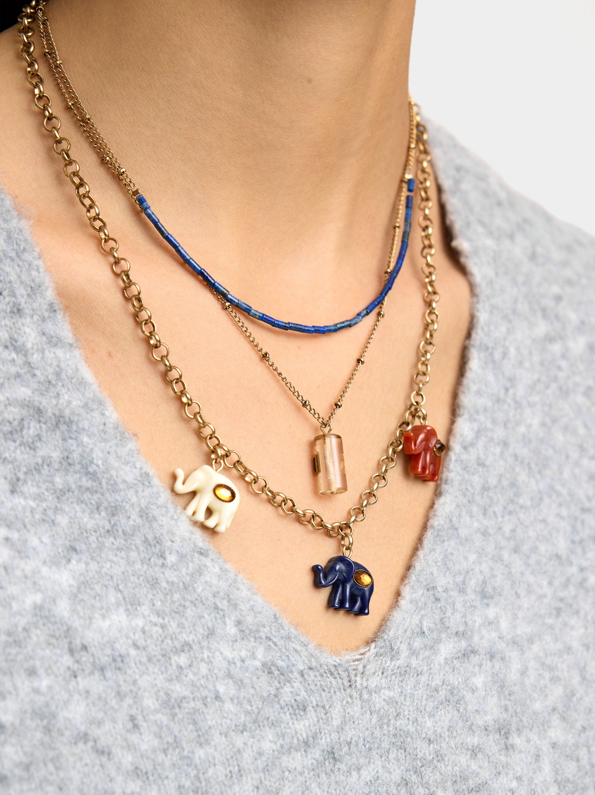 Set De Collares Con Elefantes