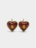 Pendientes De Corazones De Resina