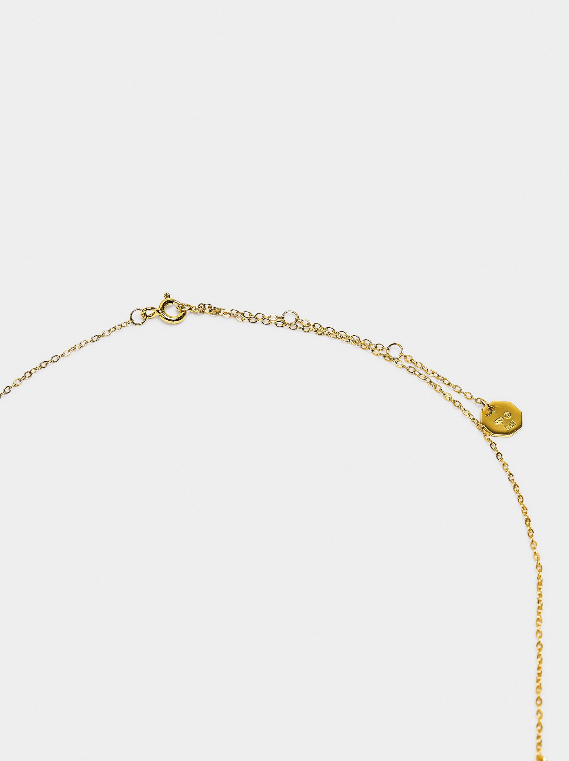 Collar Con Losangos Y Circonitas Con Plata De Ley 925