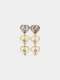 Pendientes Largos De Corazones