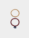 Set De Pulseras Elásticas Con Piedras
