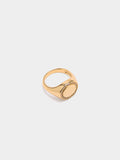 Anillo Sello Con Circonitas - Plata De Ley 925