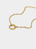 Pulsera De Eslabones Colgante Con Circonitas - Plata De Ley 925