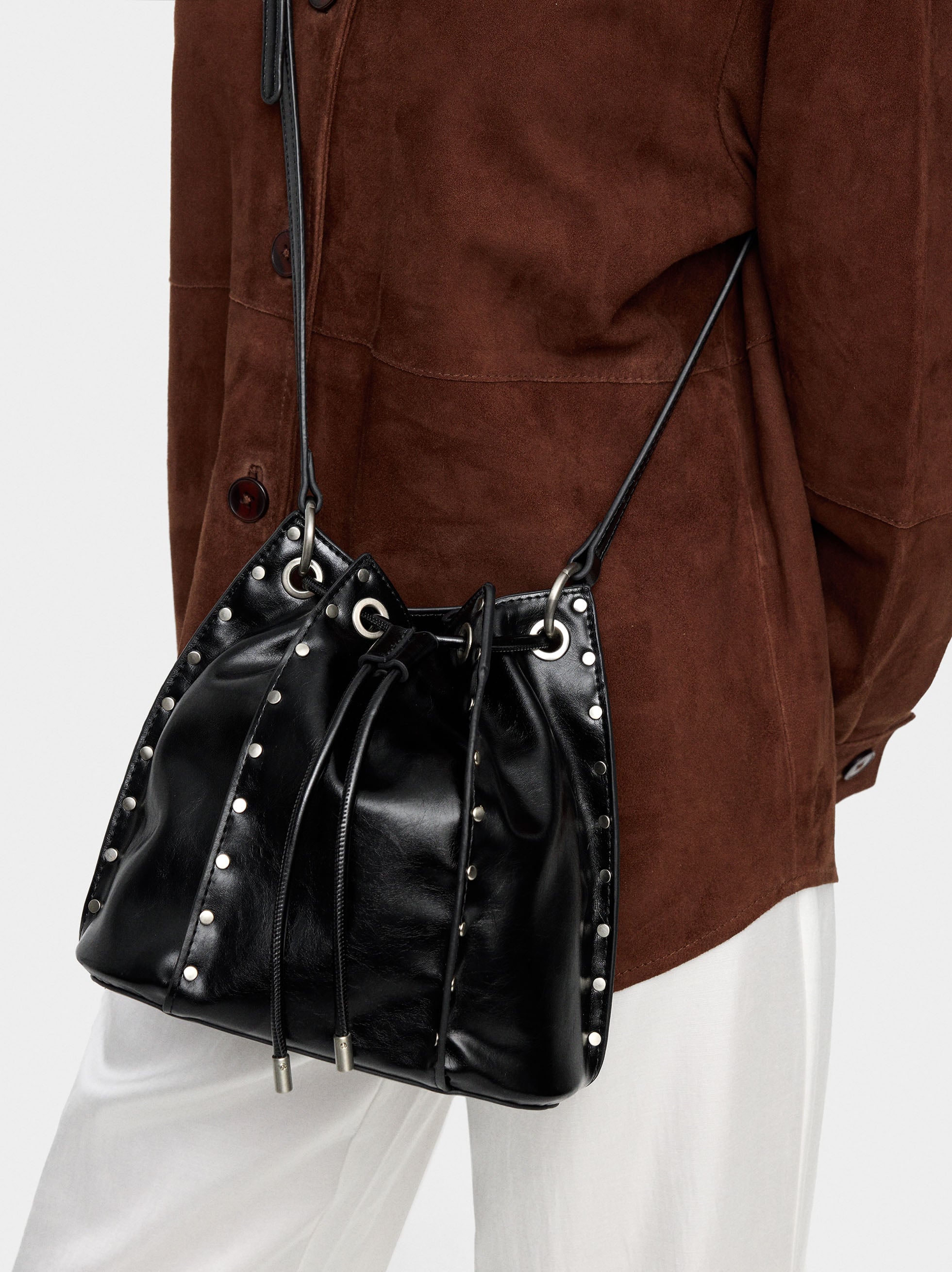 Bolso Bombonera Con Tachuelas