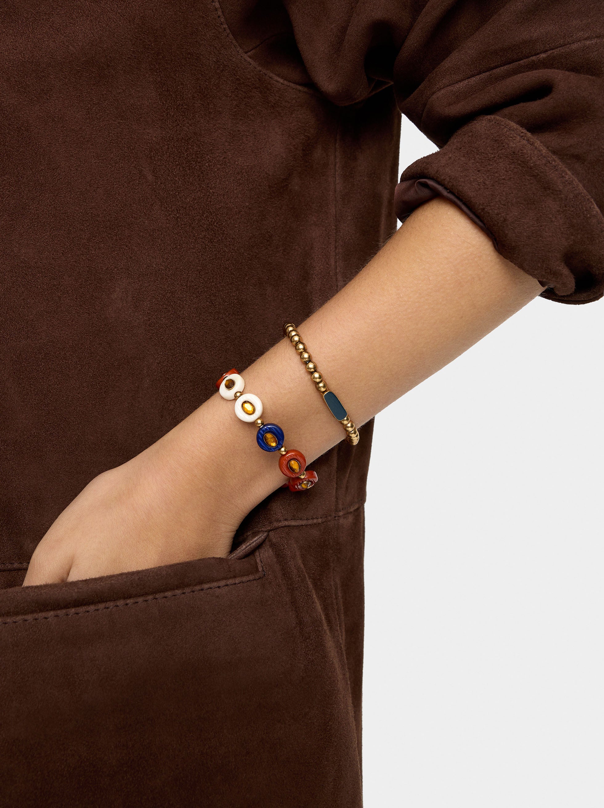 Set De Pulseras Elásticas De Resina