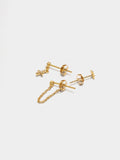 Set De Pendientes Cruz Y Estrella - Plata De Ley 925