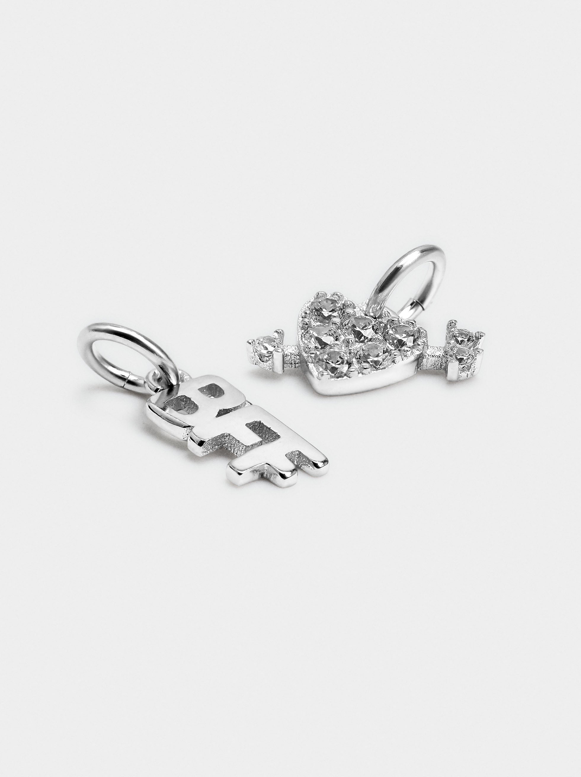 Set Charms Bff - Plata De Ley 925