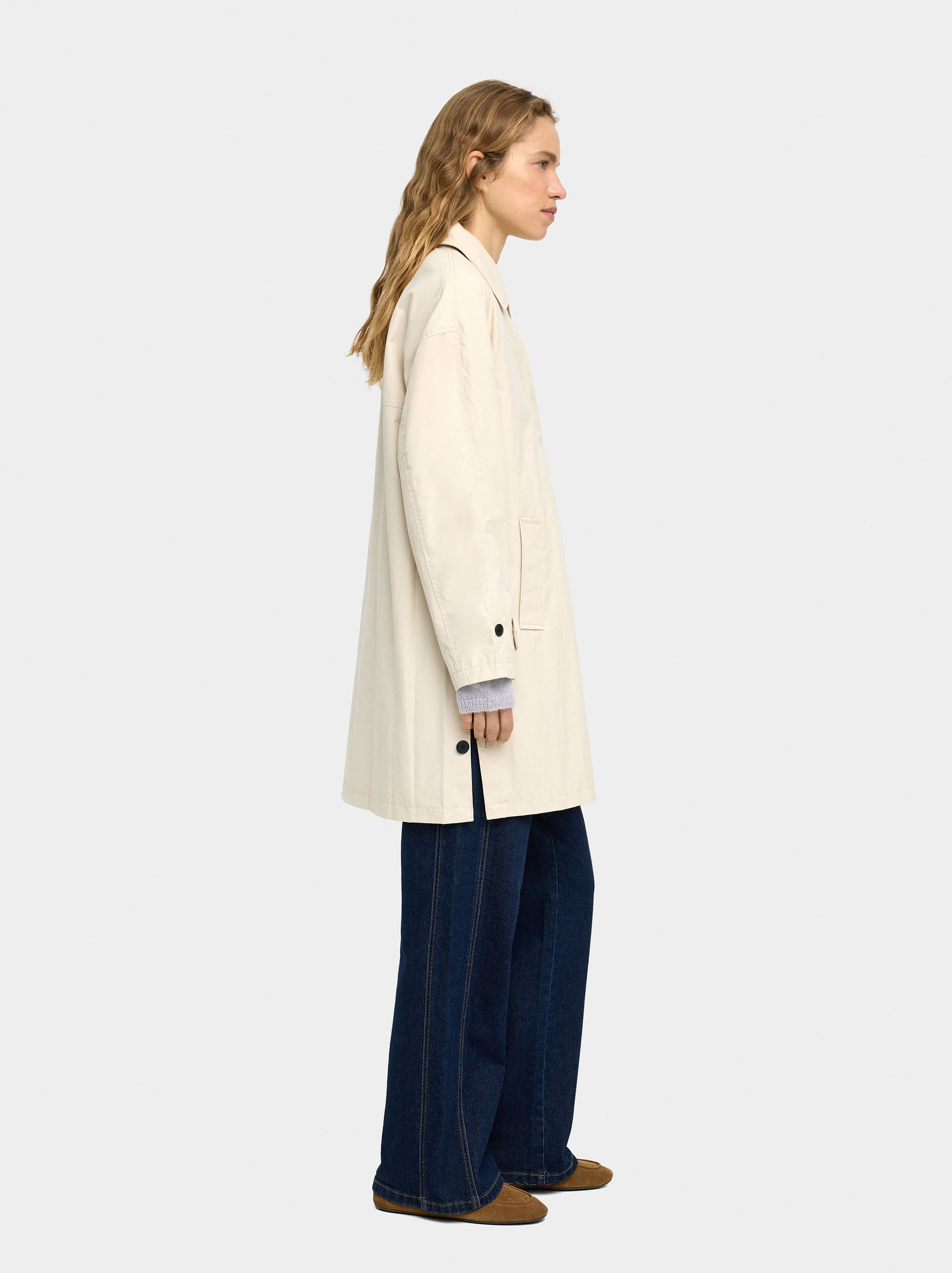 Parka De Algodón Con Forro De Lunares