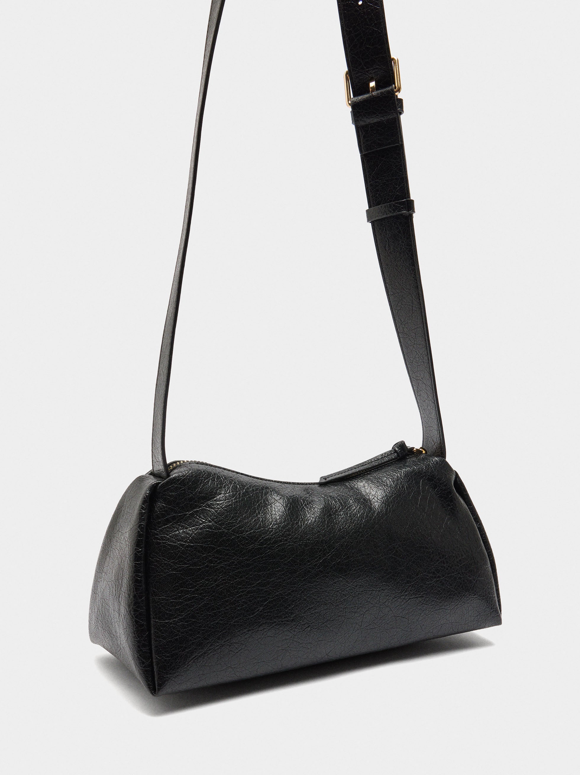 Bolso Bandolera Efecto Craquelado