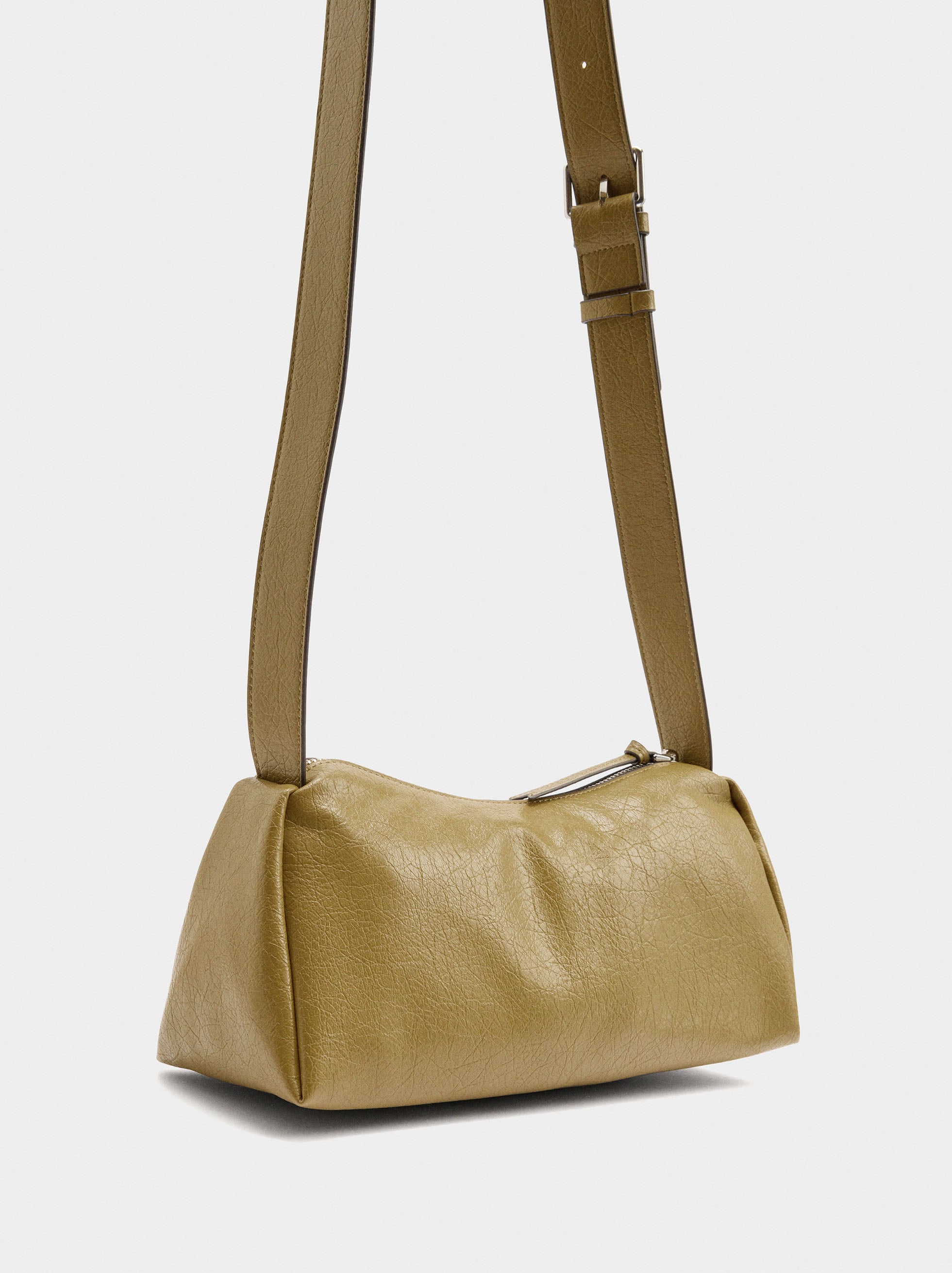Bolso Bandolera Efecto Craquelado