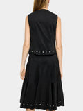 Falda Midi Con Tachuelas